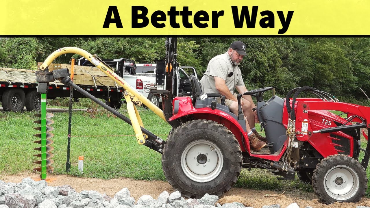 How To Use A Tractor Post Hole Digger! PRO TIPS