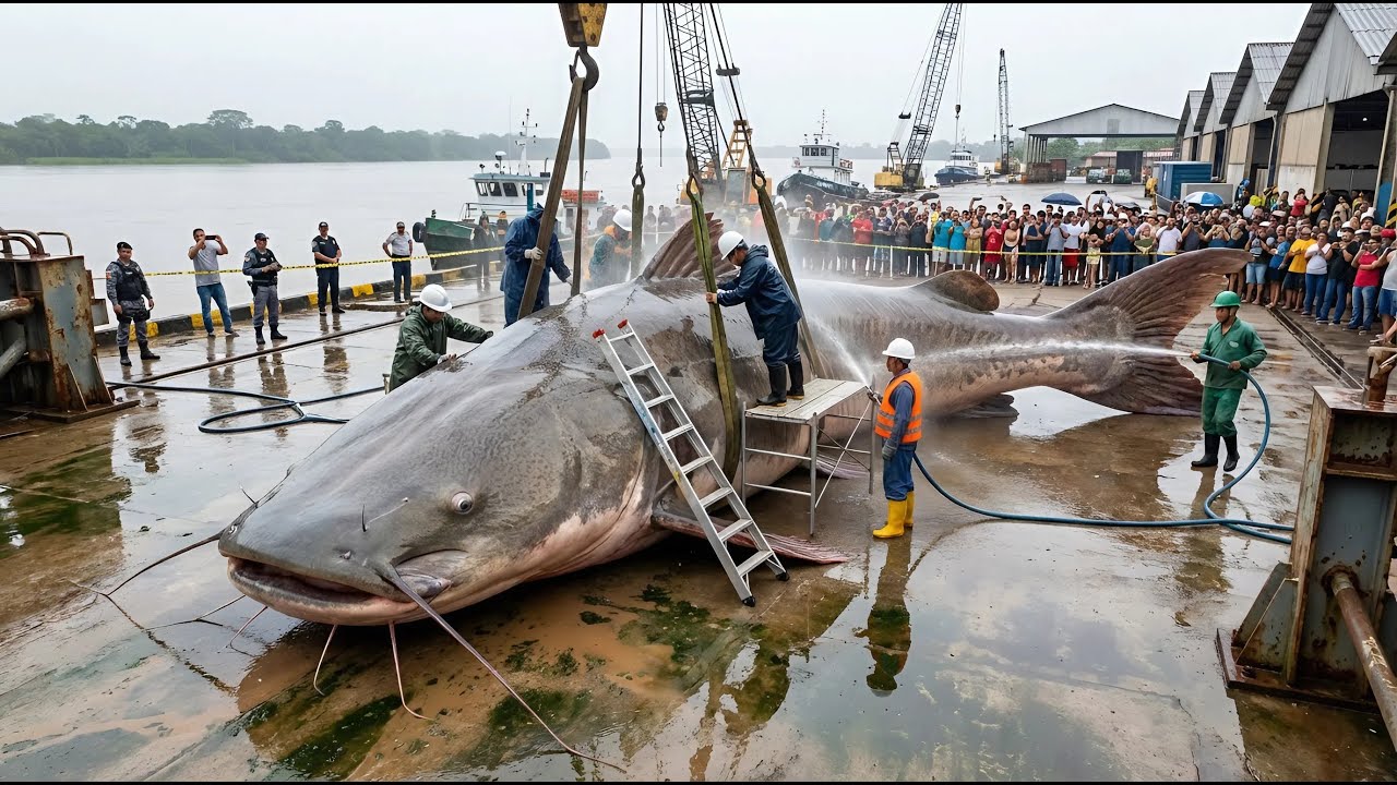This “River Beast” From the Amazon Is MASSIVE… The Dockside Landing Shocked Everyone