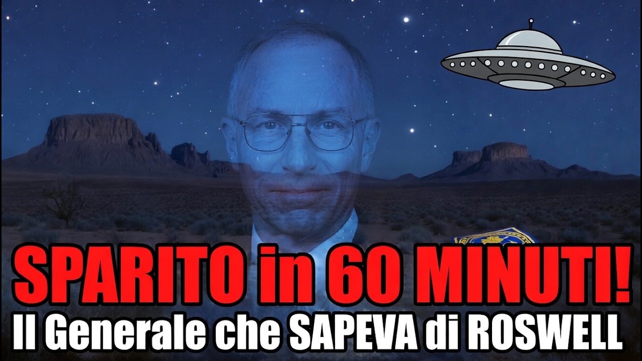 SPARITO nel NULLA! Il Generale che SAPEVA di ROSWELL&hellip; Beamed Up dagli Alieni?