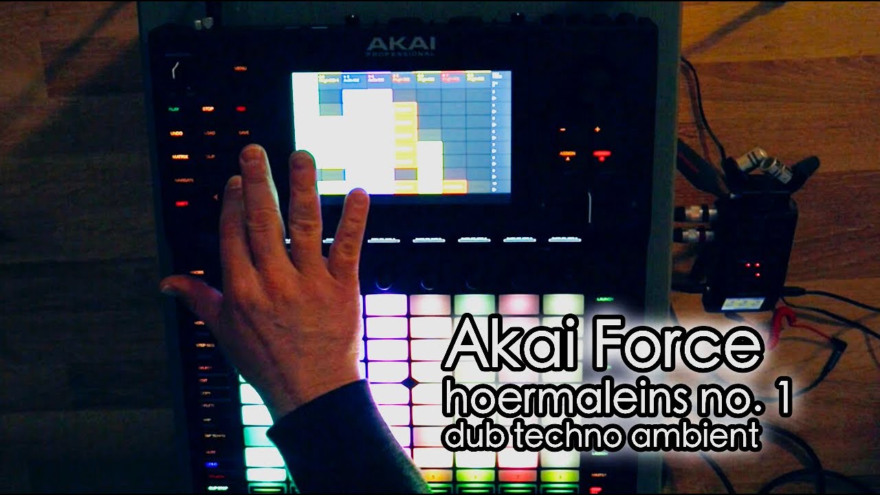 hoermaleins no.1 .. Akai Force .. dub techno ambient live performance