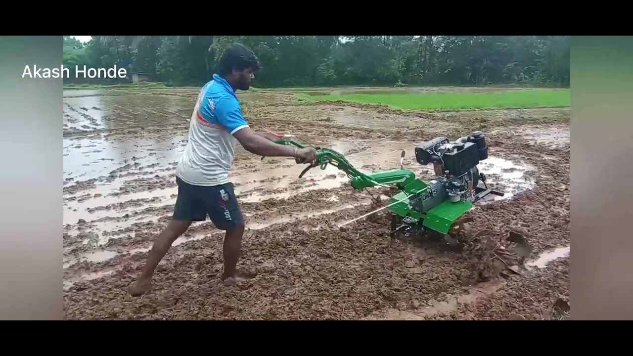 Kirloskar Power Weeder 8 HP | किर्लोस्कर पॉवर विडर चा उपयोग करुन भात शेती करता येते#agriculture