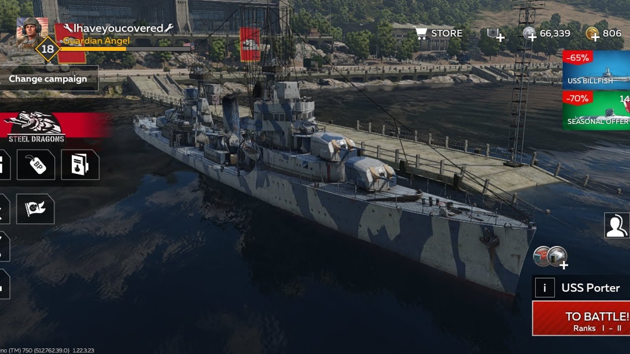 Carrying the team in the USS Porter