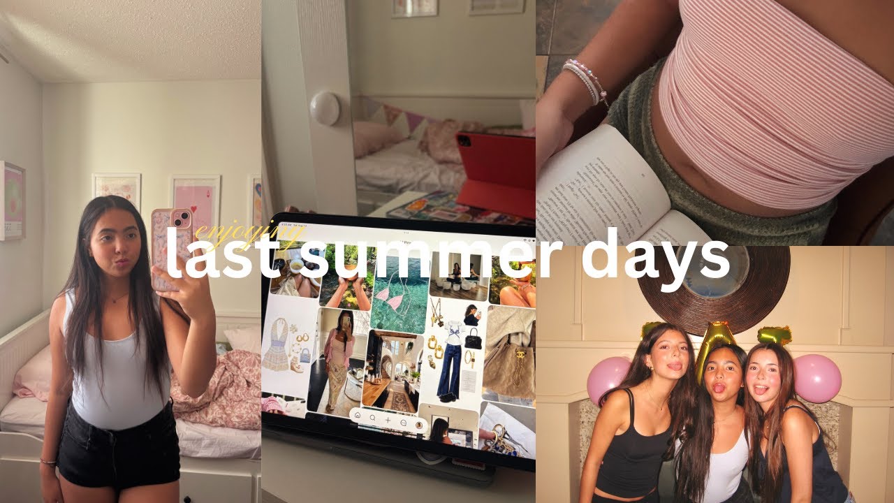 last few days of summer vlog 🌟 going out, journaling, reading
