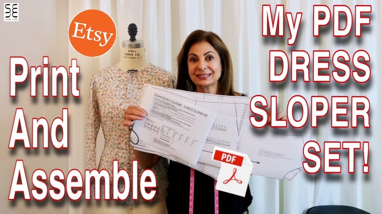 Print And Assemble My PDF Dress Sloper Set!