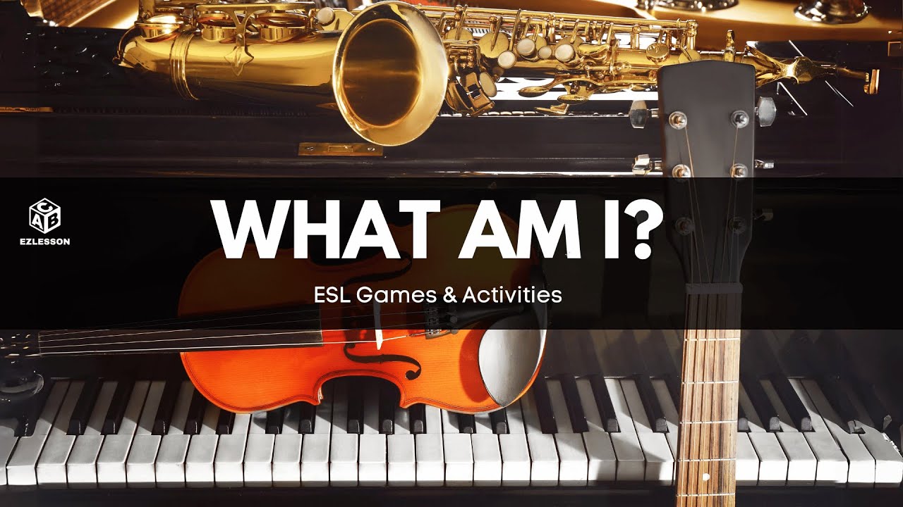Musical instruments Vocabulary Game | ESL Guessing Game | 'What Am I' Quiz