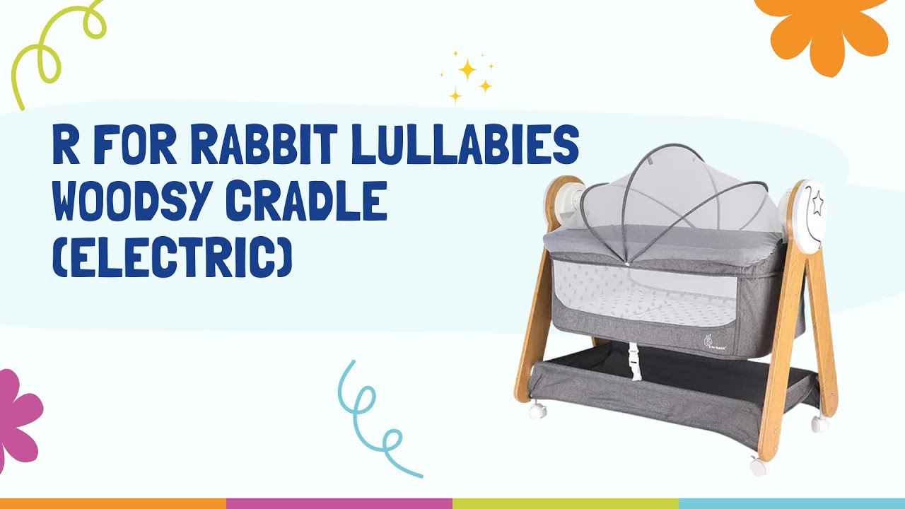 How to Assemble the R for Rabbit Lullabies Woodsy Cradle? | Wooden Baby Cradle With Swing & Music