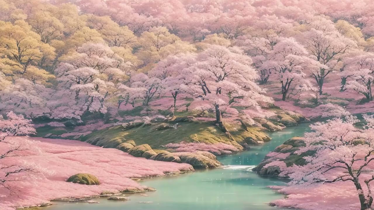 【10分BGM】【リラックスBGM】Sakura Dreams: Whispers of Spring, AI Artscape