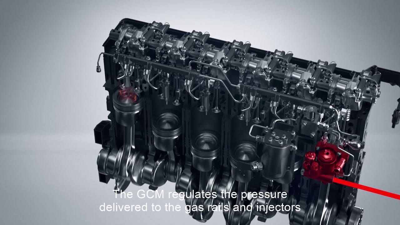 Flujo del gas en el motor Volvo GNL