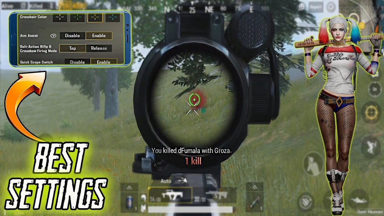 PUBG Mobile BEST SETTINGS ( TIPPEK, TRÜKKÖK )