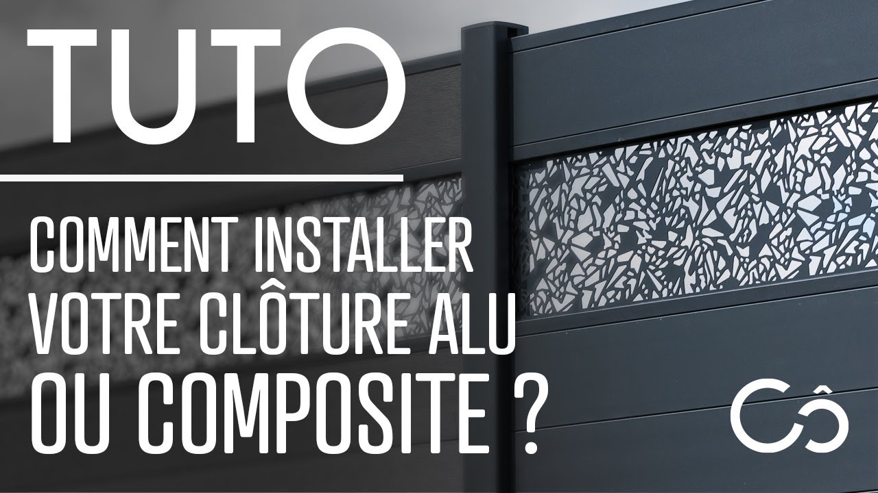 Comment poser une clôture avec découpe décorative ?