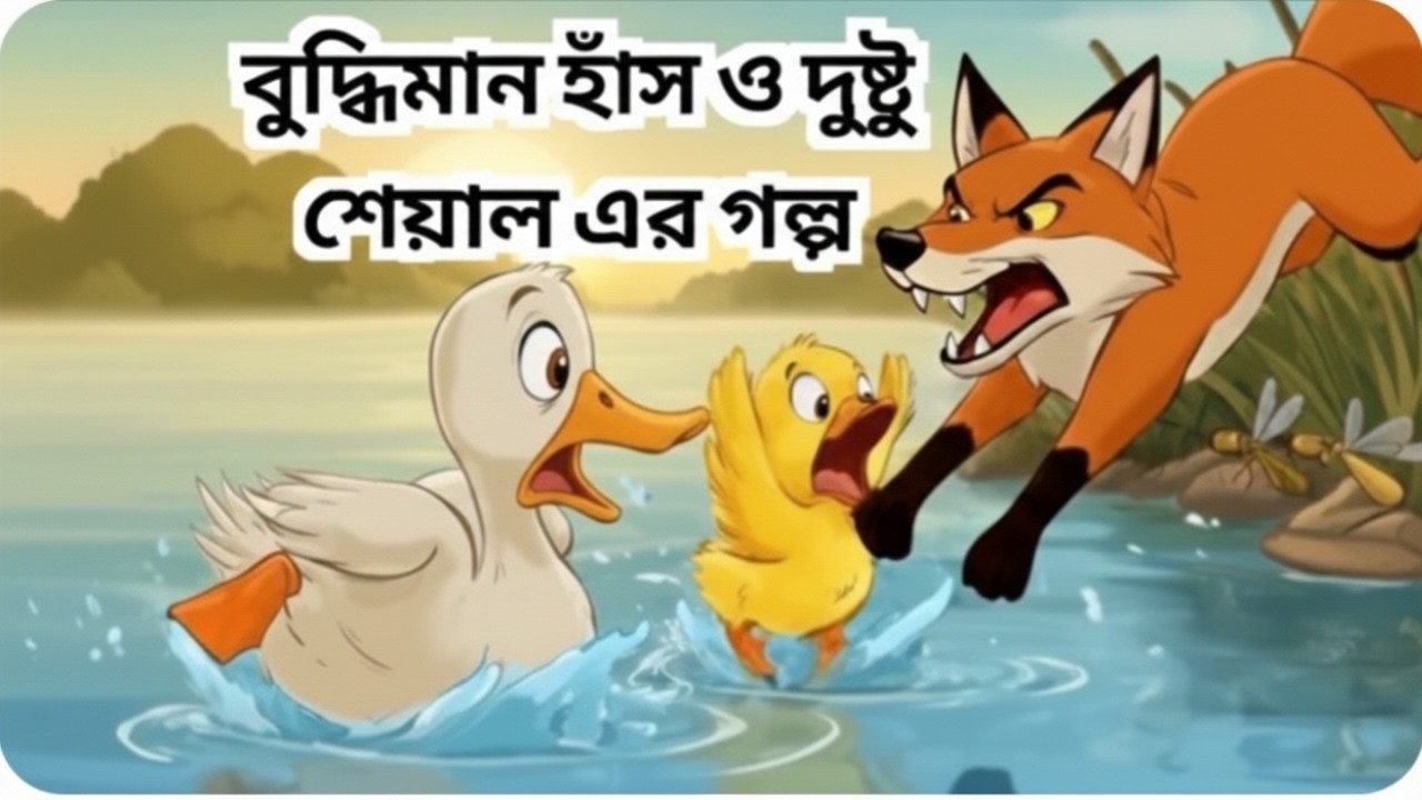 বুদ্ধিমান হাঁস ও দুষ্টু শেয়ালের গল্প | Hans O Sheyaler Golpo | বাংলা কার্টুন | Magic Khuku