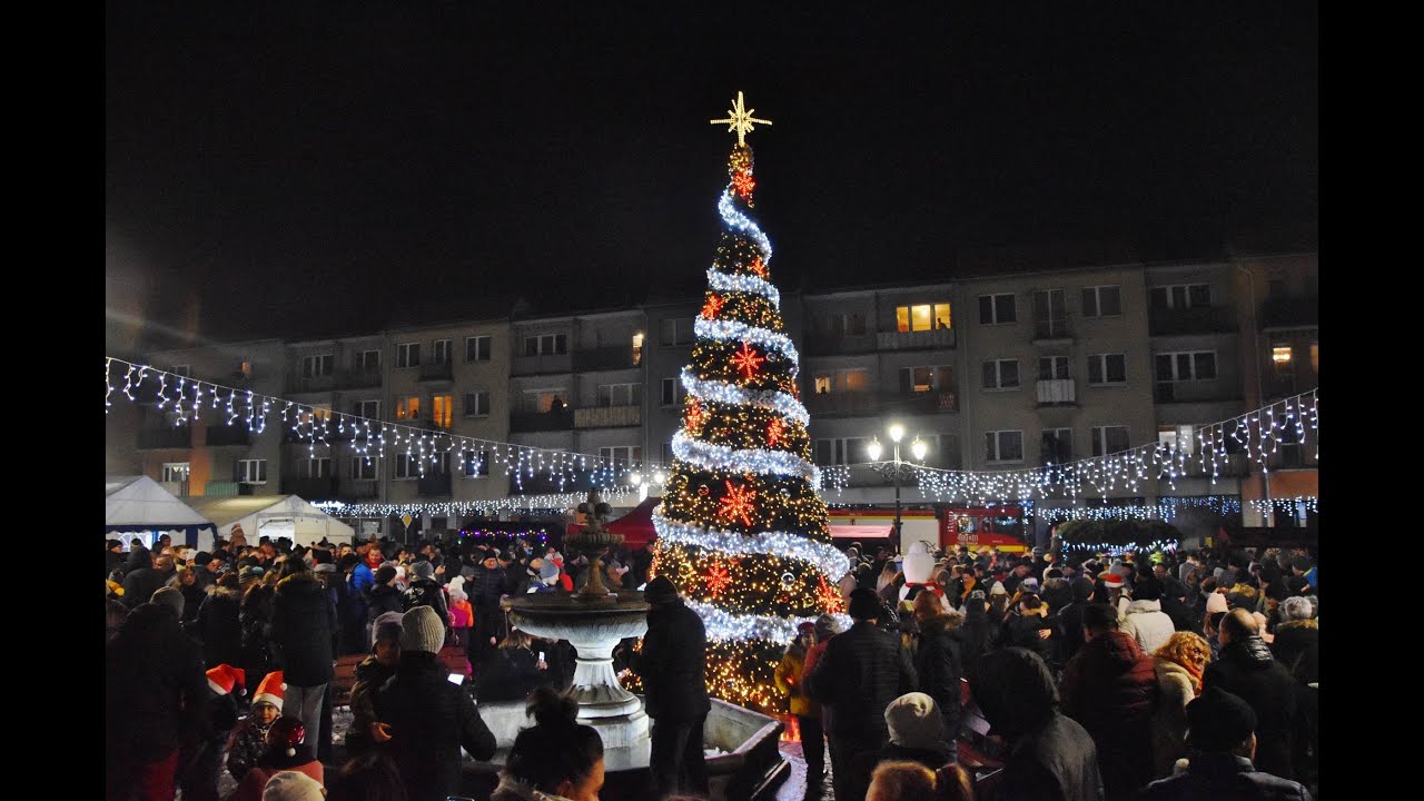 Rozświetlenie choinek w Białej i Prudniku