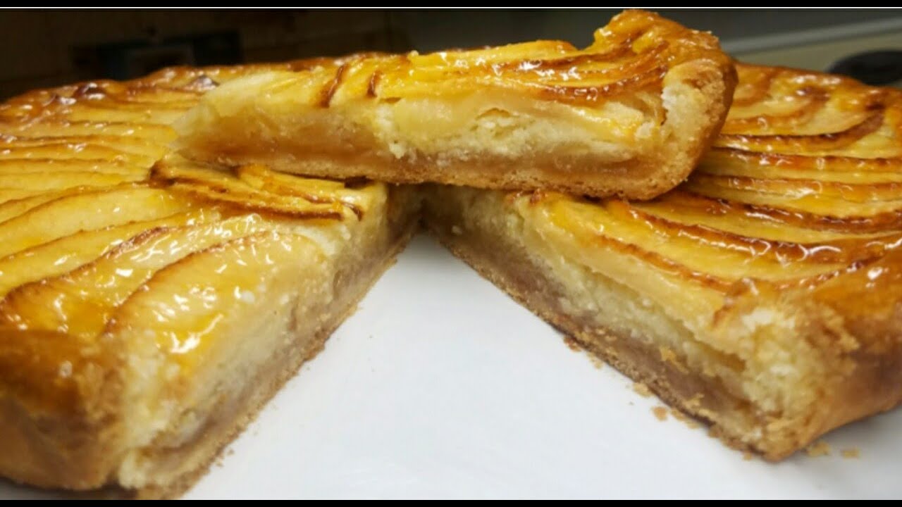 تارت بالتفاح وكريمة اللوز لذيذة بزاف وسهلة التحضير tarte aux pommes