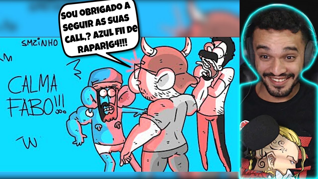 FABIO FICA PISTOLA COM AS CALLS DO SMZINHO | REACT