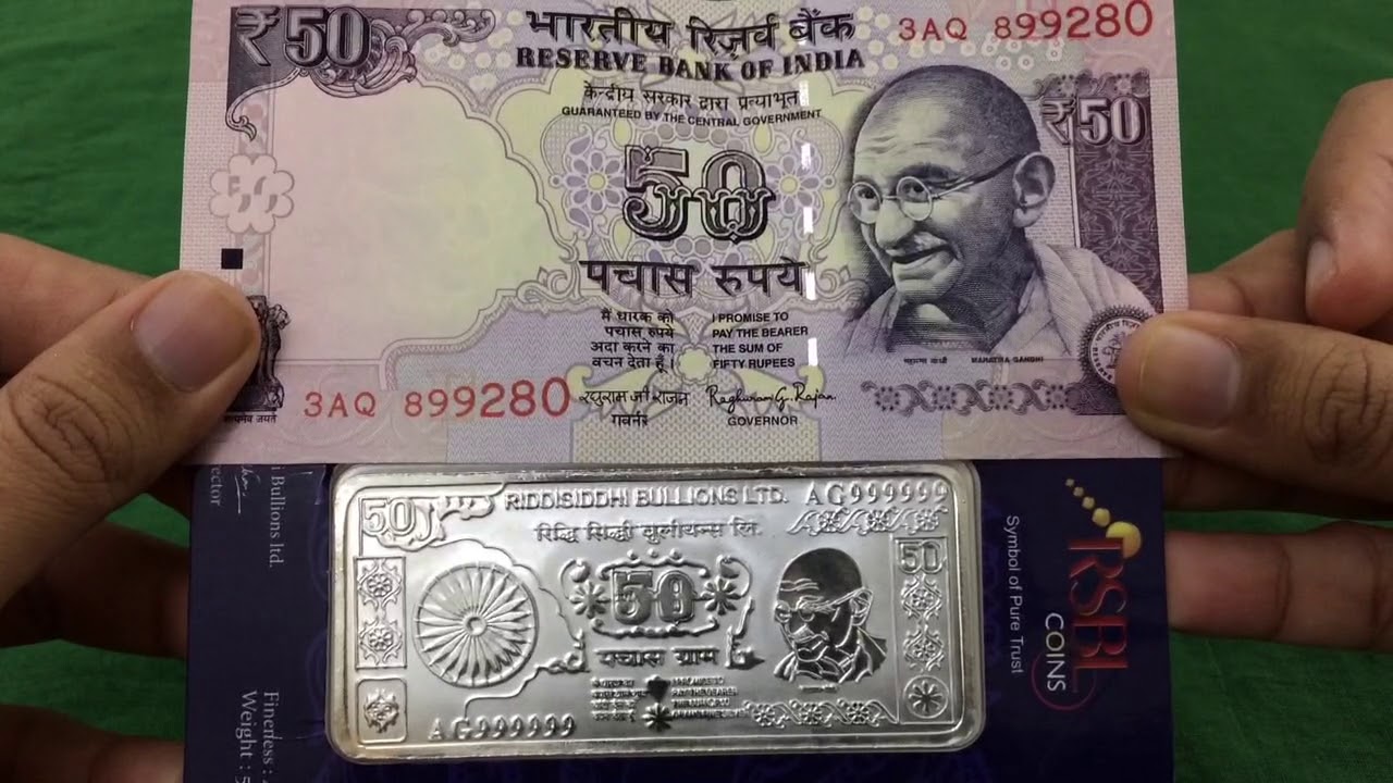 RSBL 50gm & 100gm 999 Silver Note + Currency Comparison | Review By Varun Kumar | CoinBazaar India