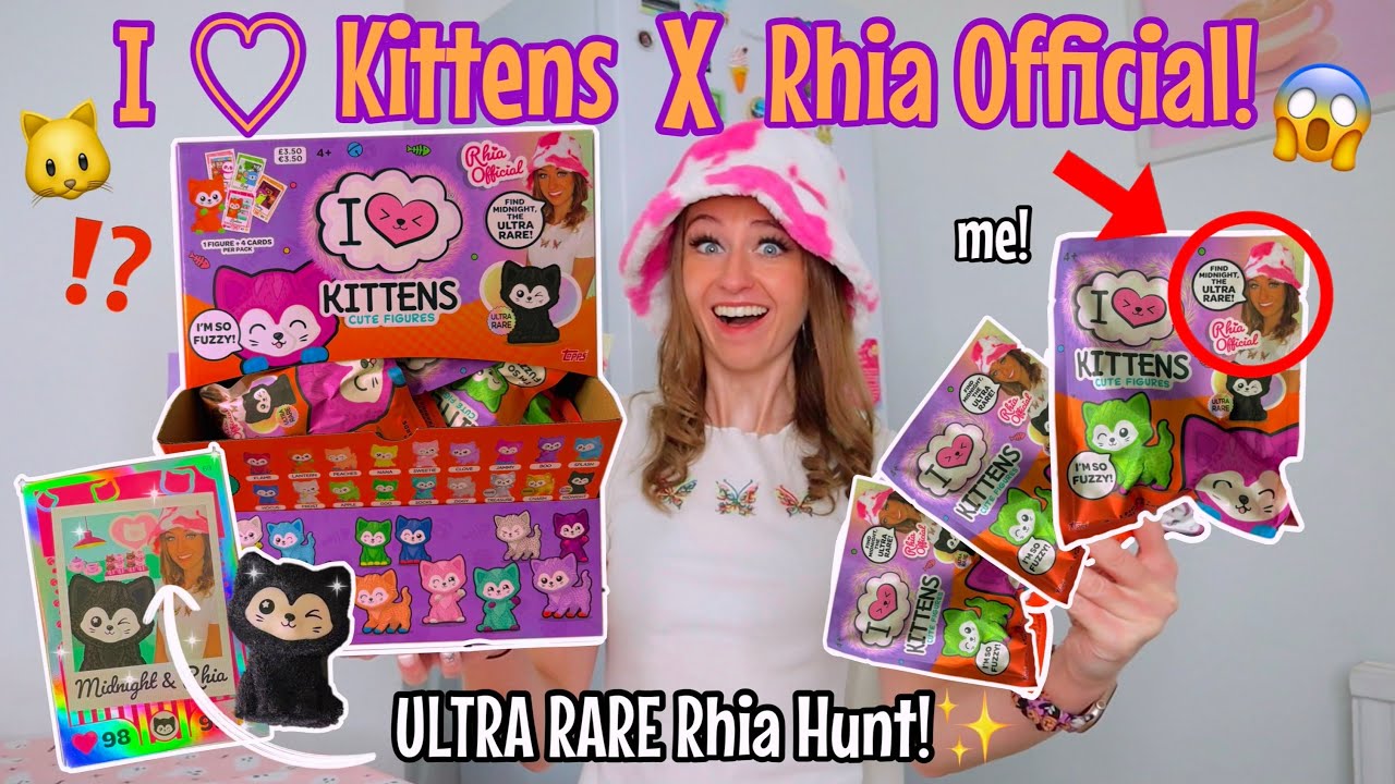 Opening Mystery I ♡ KITTENS Blind Bags X RHIA OFFICIAL!!!!😭🐱🎀✨(ULTRA RARE RHIA HUNT!!😱🤞🏻)