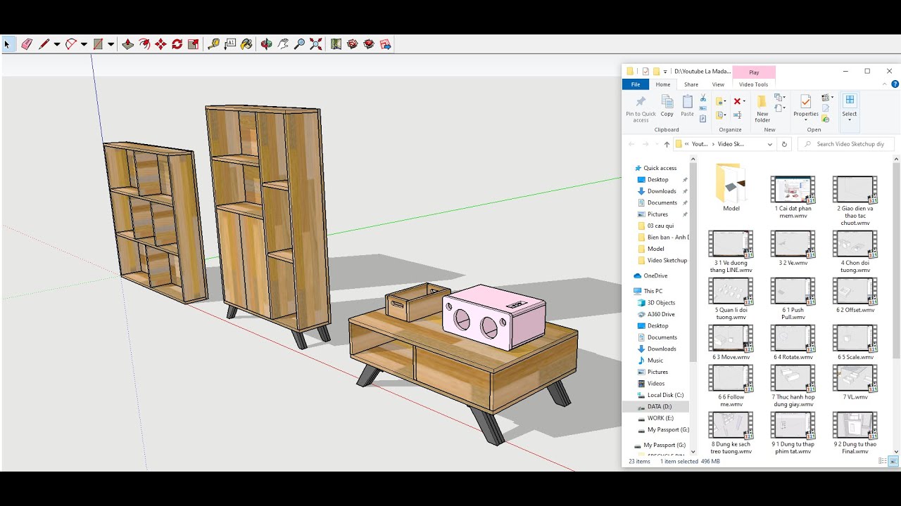1 Sketchup DIY - Giới thiệu khóa học -Tự học vẽ 3D làm vật dụng bằng gỗ cùng La Madame Lab