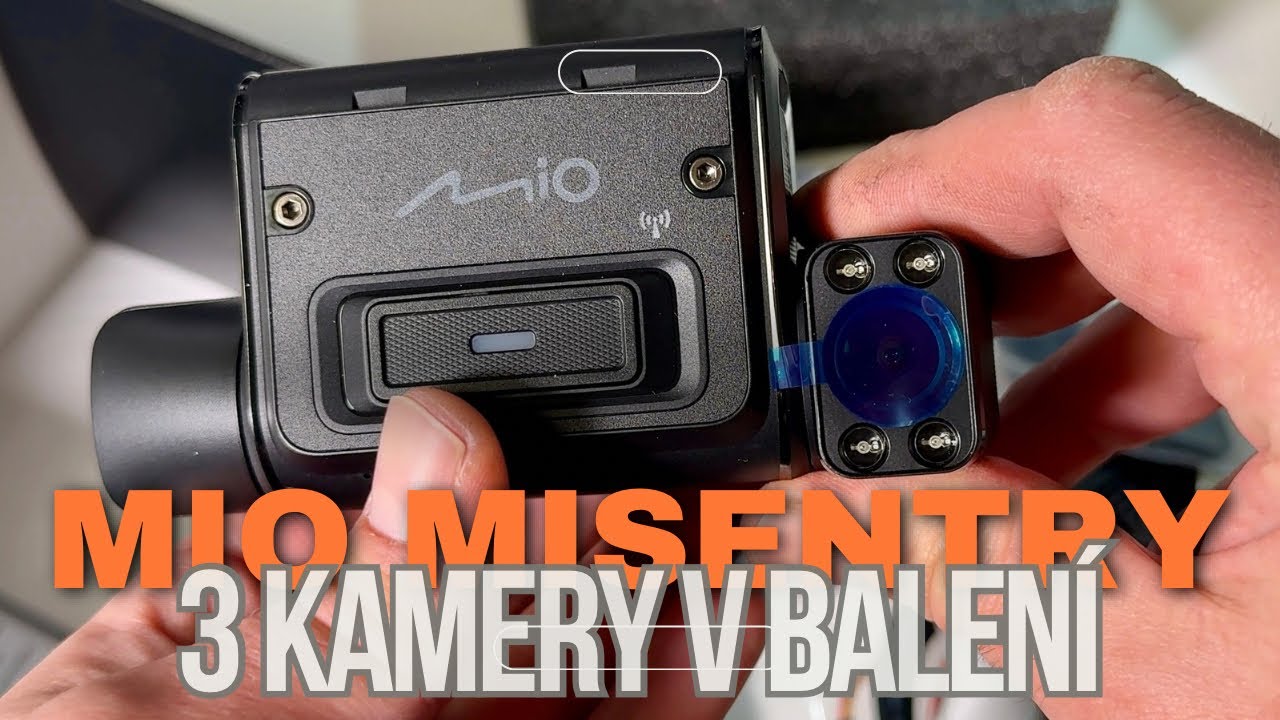 MIO MiSentry 12T - 4G autokamera - 3 kamery přední, zadní, interiér - ukázka balení (unboxing)