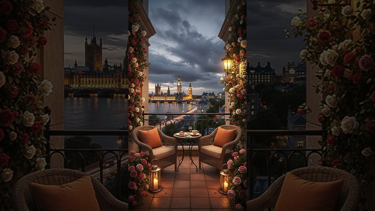 Paris Night Caf&eacute; Jazz 🌙 Romantic City Lights & Relaxing Evening Ambience