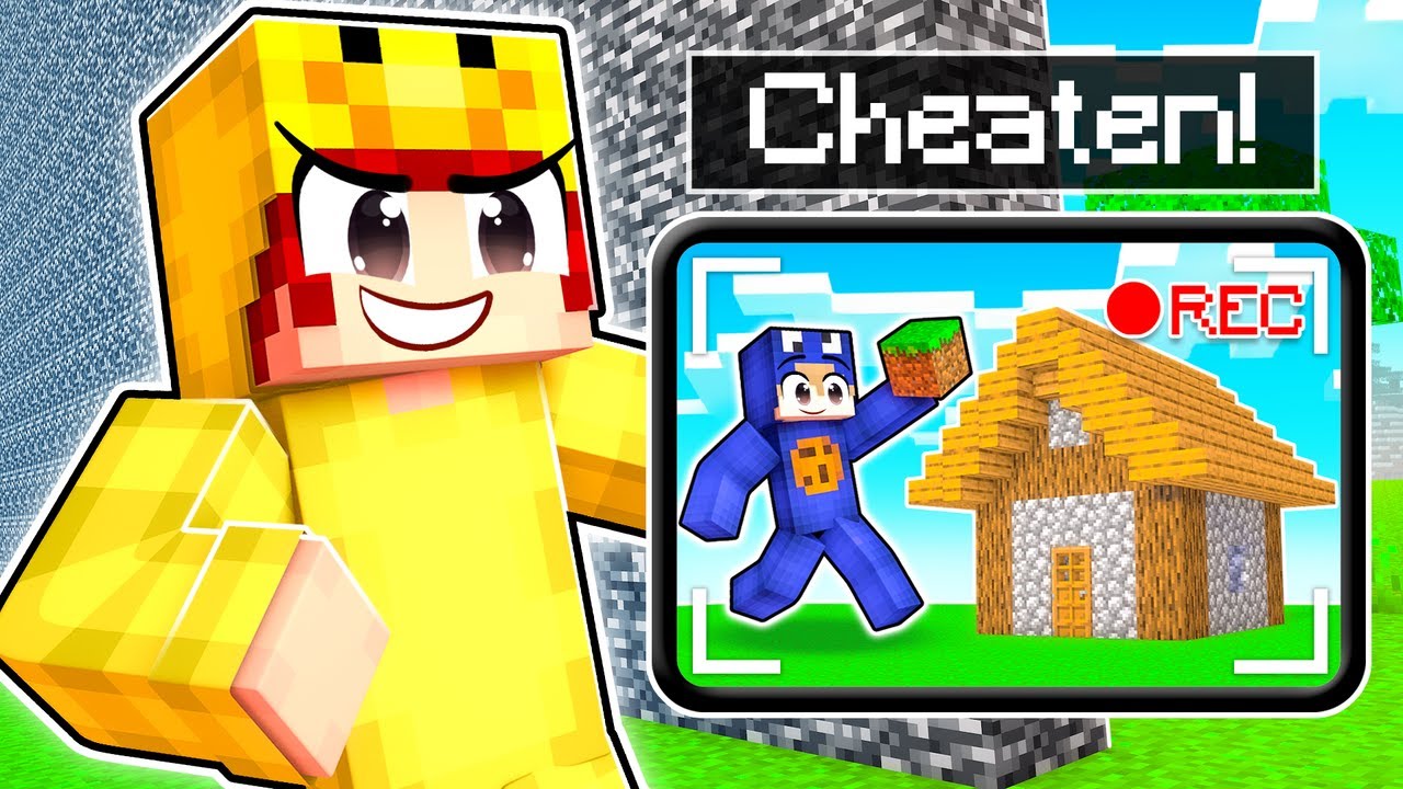 Ik Speel Vals Met CAMERA'S In Een BOUW Wedstrijd! (Minecraft)