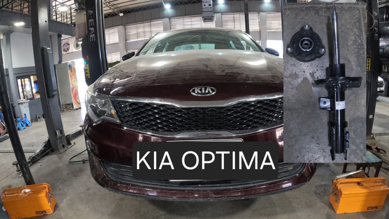 how to replace front shock absorber and strut mount .. kia optima 2016-2019 #ALI_FIX12 @ALI_FIX12