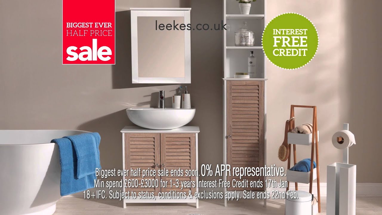 Leekes Biggest Ever Half Price Sale 2015/16: Interest Free Credit