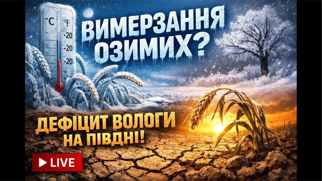 Вимерзання озимих та дефіцит вологи на півдні.