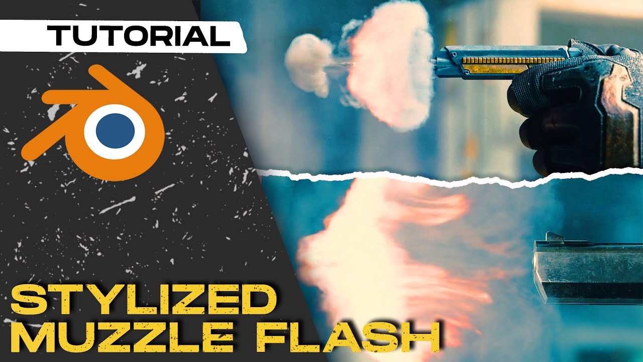 3D MUZZLE FLASH in BLENDER | Mantaflow