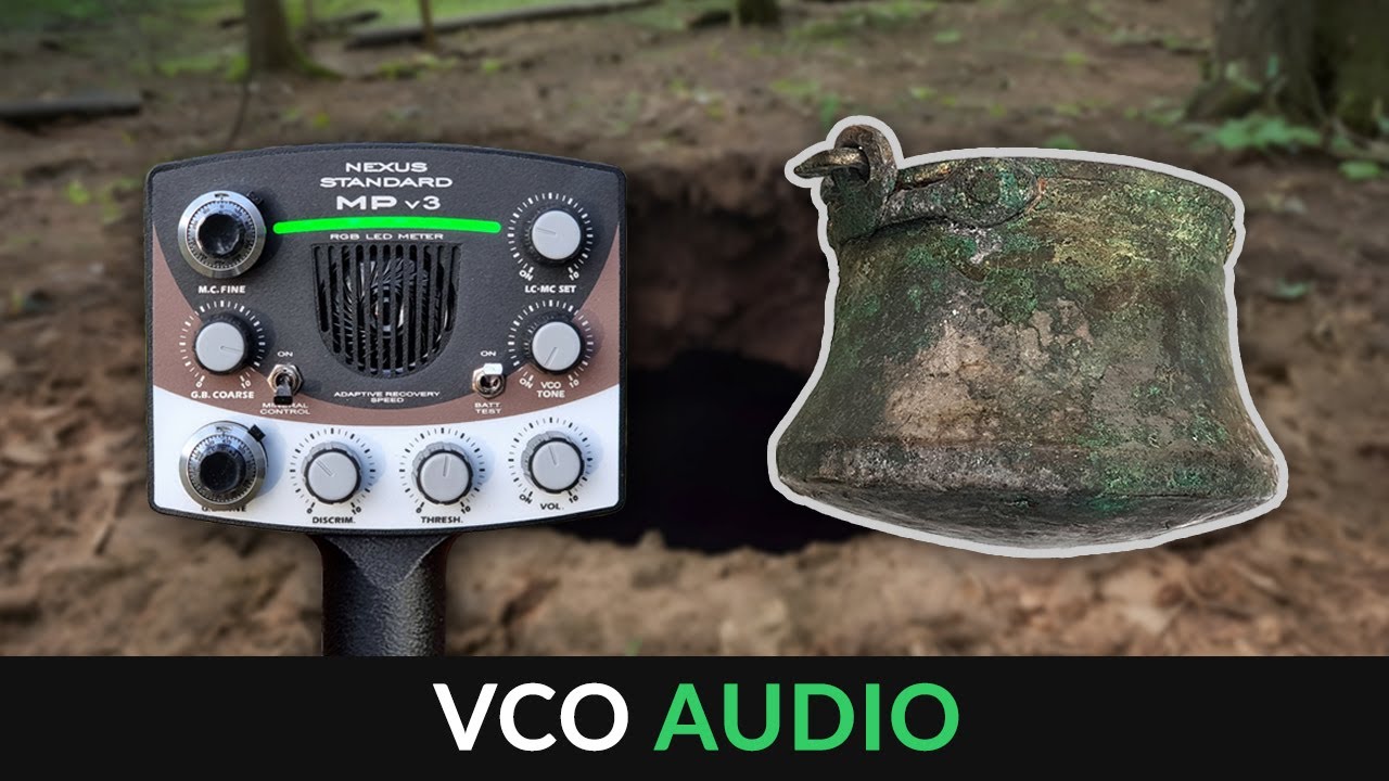 MP V3 VCO Audio Response - Deep seeking VLF Induction Balance Metal Detector