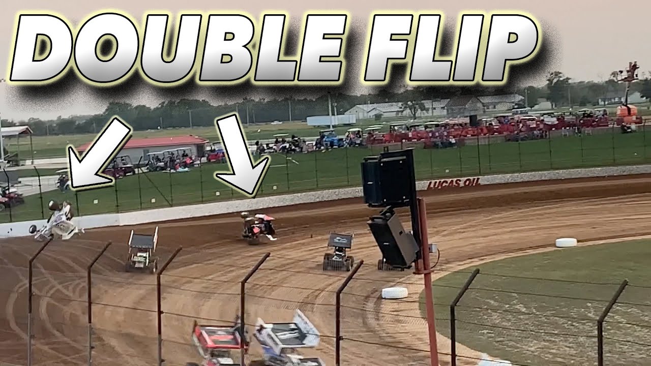 A Massive DOUBLE FLIP At Lucas Oil Speedway.....