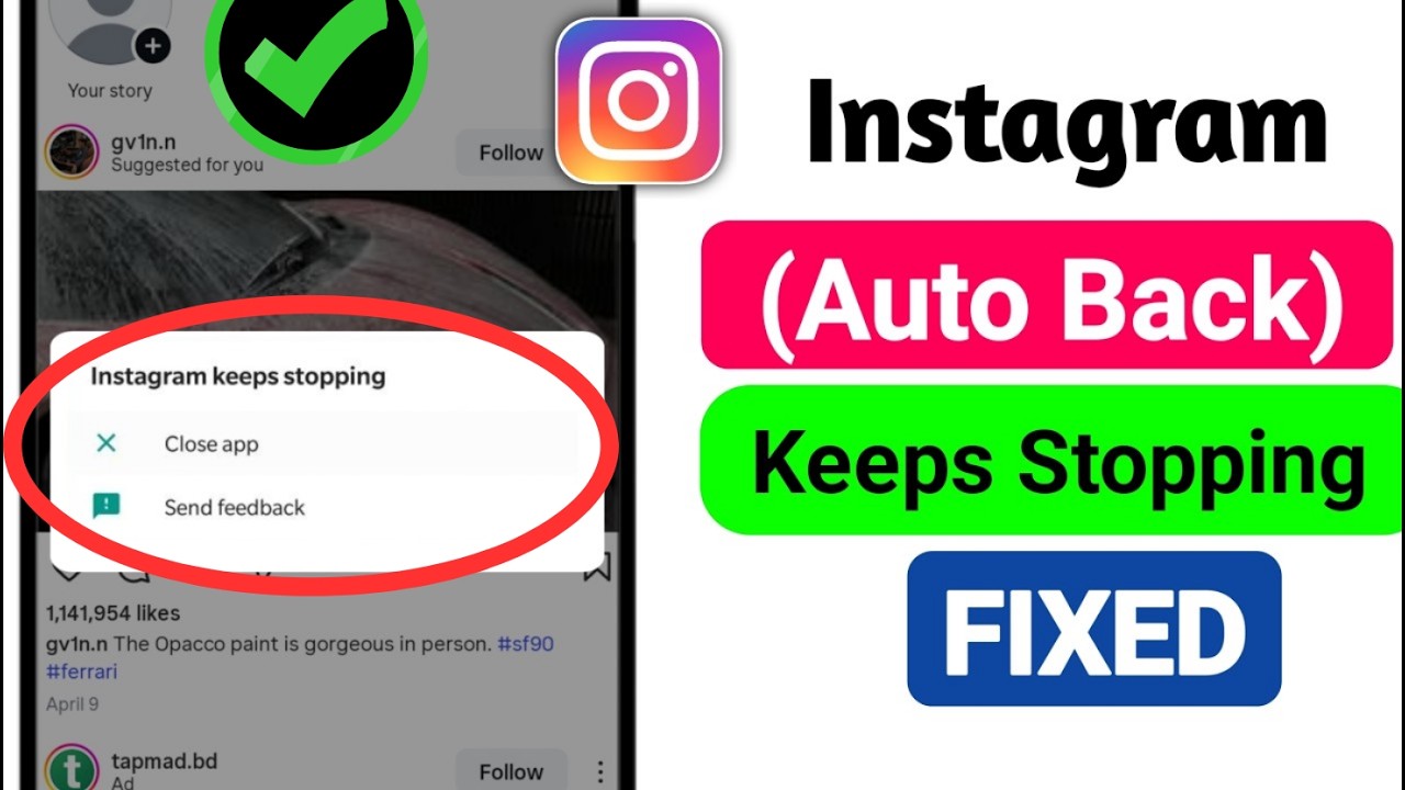 Fix Instagram Auto Back Problem 2026 | Instagram Keeps Stopping & Crashing Fix