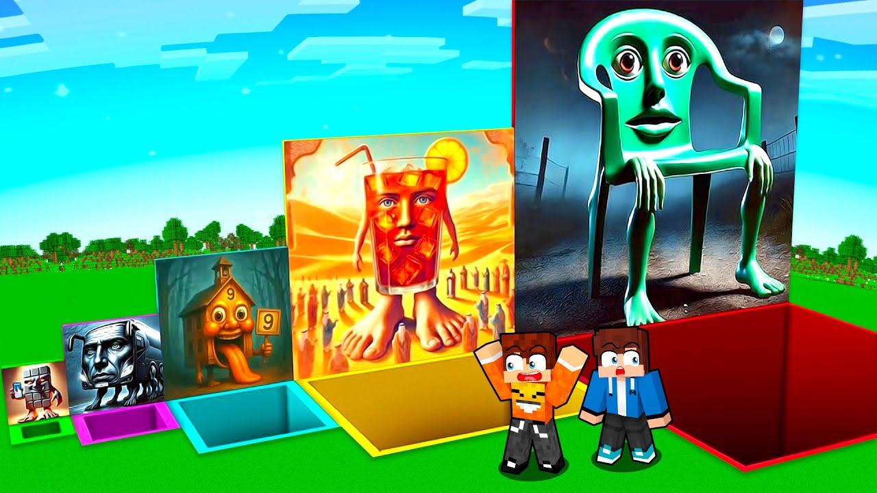 NIE WYBIERZ ZŁEJ DZIURY BRAINROTÓW w Minecraft!