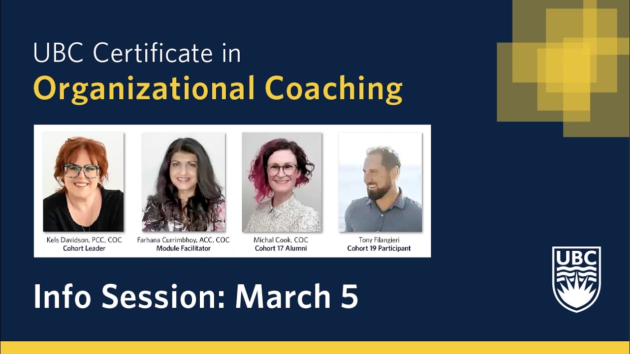 UBC Certificate in Organizational Coaching | Program Overview | March 5, 2026