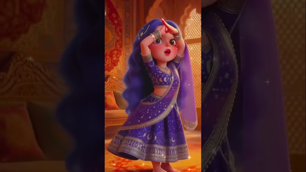 Cham cham nasde piya,,,,,3D Cartoon Dance on Beat 💃🕺