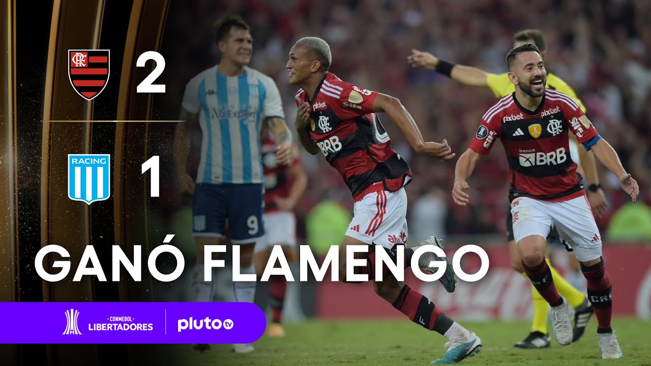 FLAMENGO 2 - 1 RACING | RESUMEN | CONMEBOL LIBERTADORES 2023 | PlutoTV