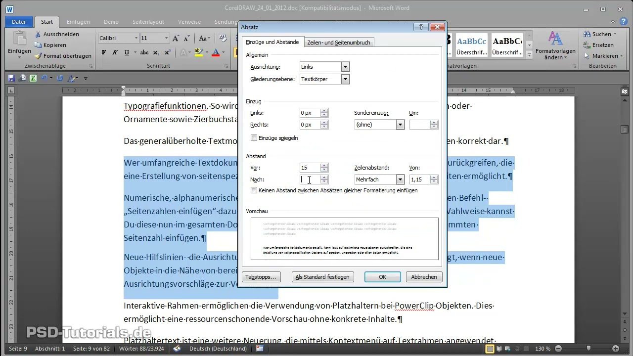 Microsoft Word-Video-Training - 41: Absatz- und Zeilenabst&auml;nde
