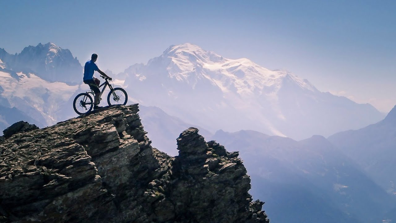 Enduro mountain biking in Swiss Alps, Dent de Morcles 2968m