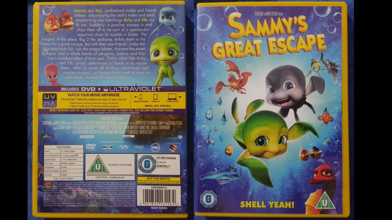 Opening to Sammy's Great Escape (2012) DVD (UK)