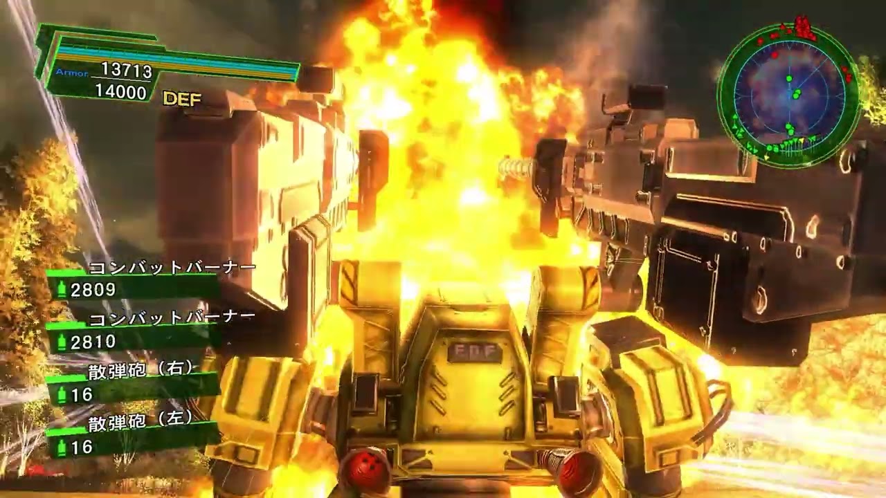 【EDF4.1 FNS】DLC2-3 山道封鎖 オンソロ ファイロ サポートのみ 地球防衛軍4.1