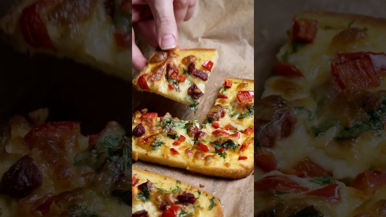 Toast Bread Oven Pizza #shorts #asmr