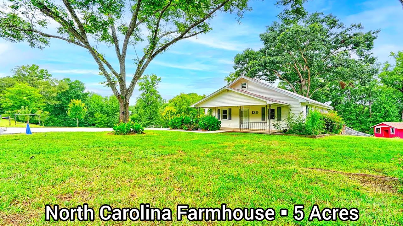North Carolina Houses For Sale | 5 Acres | NC Real Estate For Sale | Pool House NC | Mini Farms