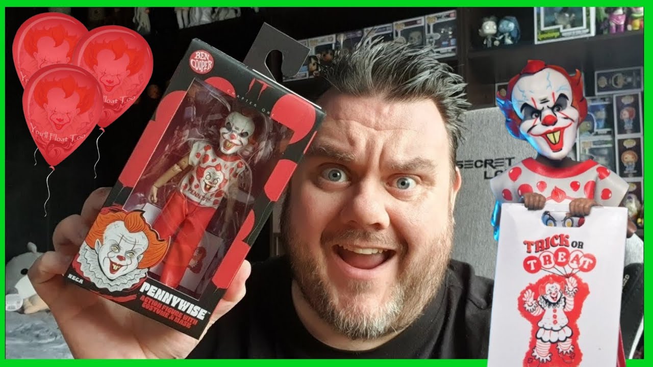 NECA Ben Cooper Pennywise IT Horror Action Figure Unboxing & Review