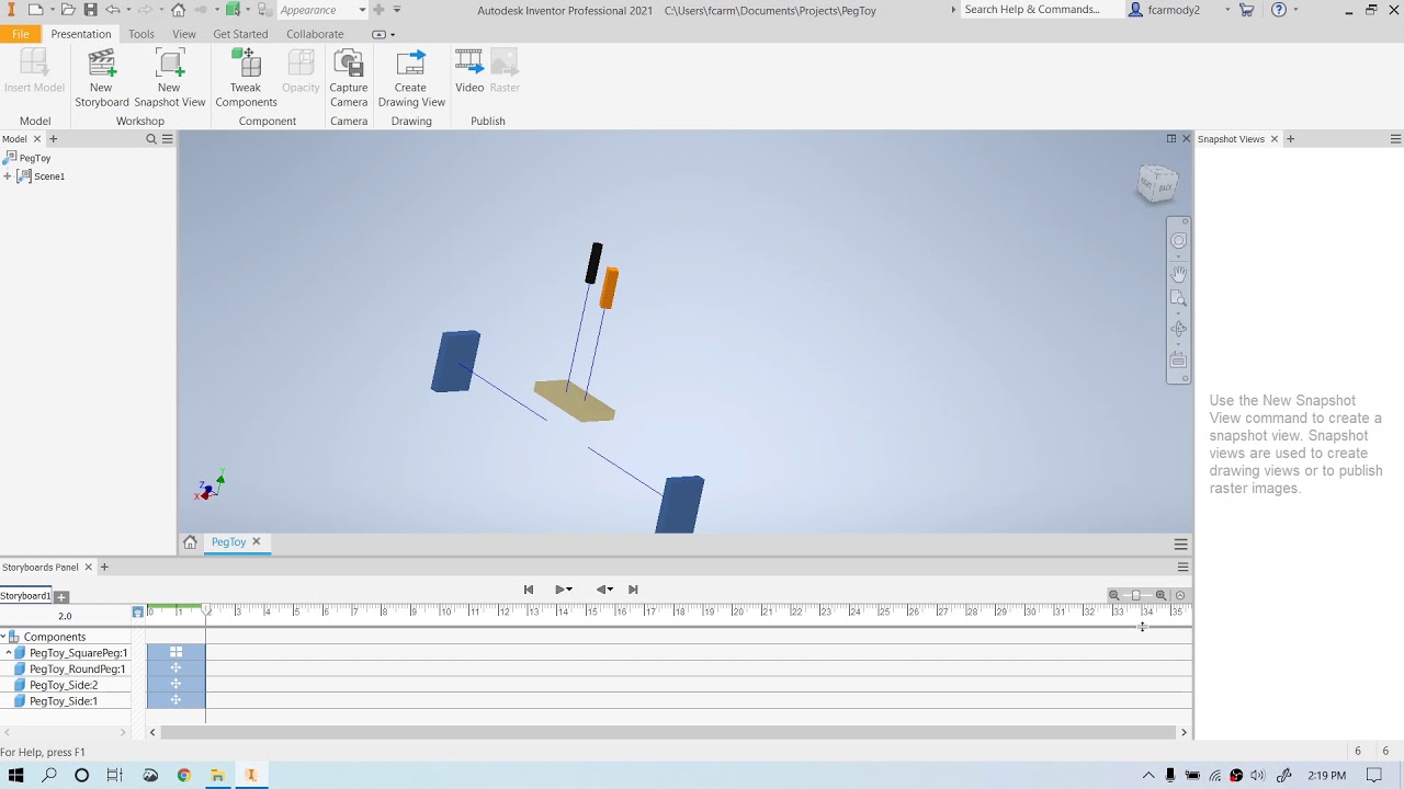 Autodesk Inventor 2021: 7: базовая презентация