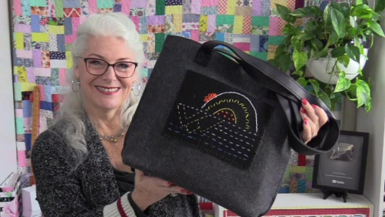 Personalize a Wool Tote Bag