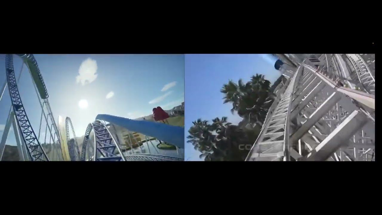 California Screamin in planet coaster, the new one  real life and the old version