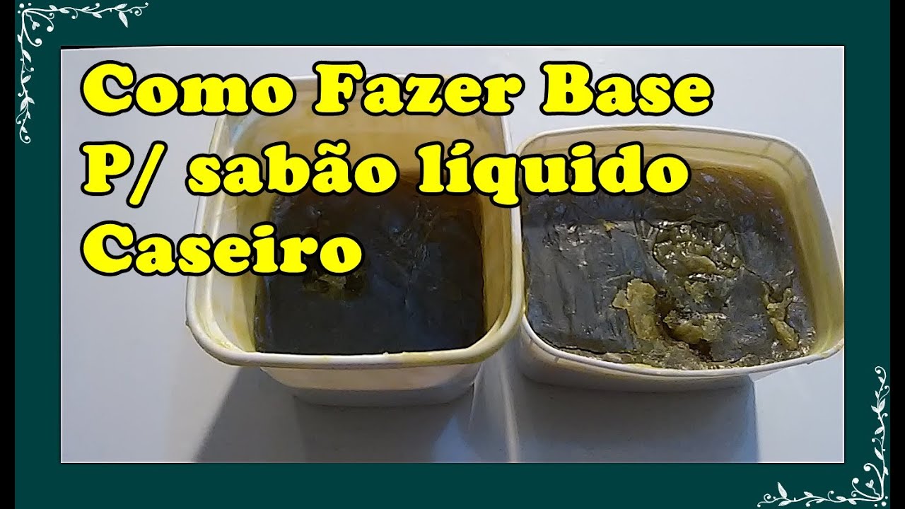 Base Para Sab&atilde;o Liquido Caseiro