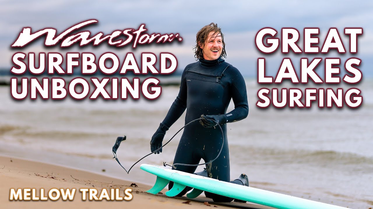 Wavestorm Surfboard Unboxing // Surfing The Great Lakes
