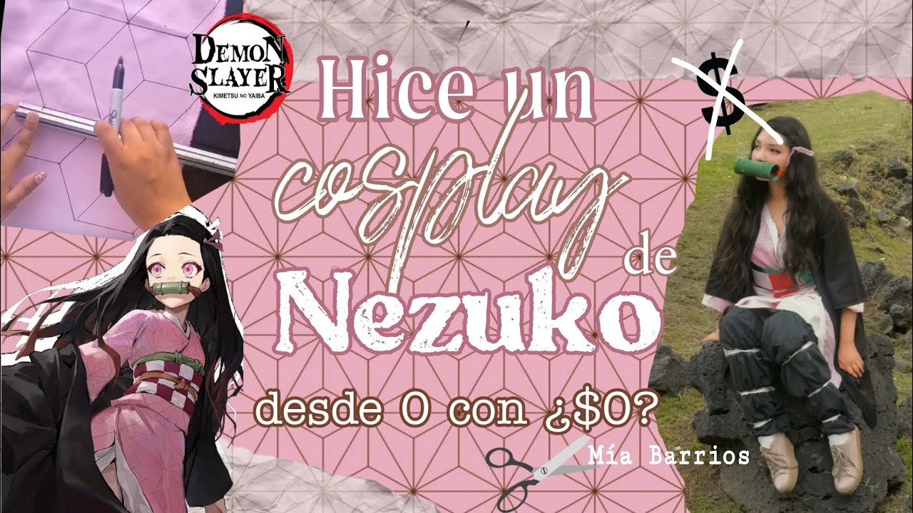 Hice (otro) cospobre de Nezuko con cosas ¿reusadas? | Mía Barrios