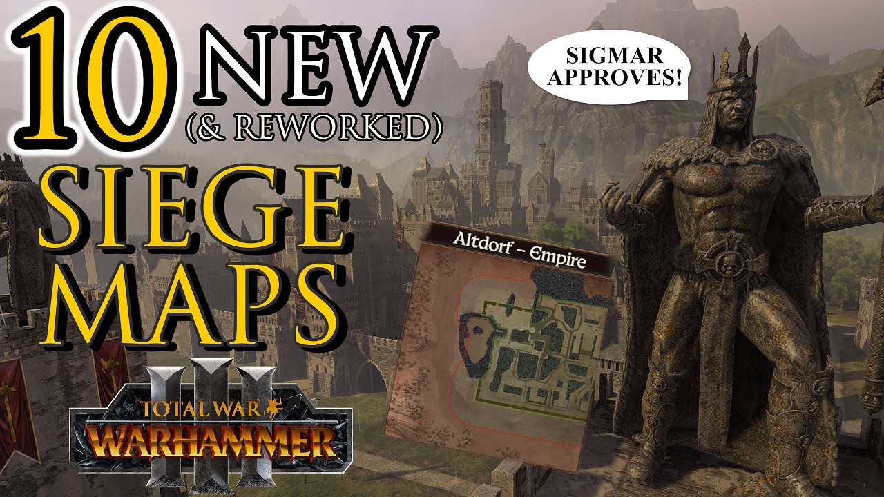 10 New (& Old REWORKED) SIEGE Maps in Warhammer 3!