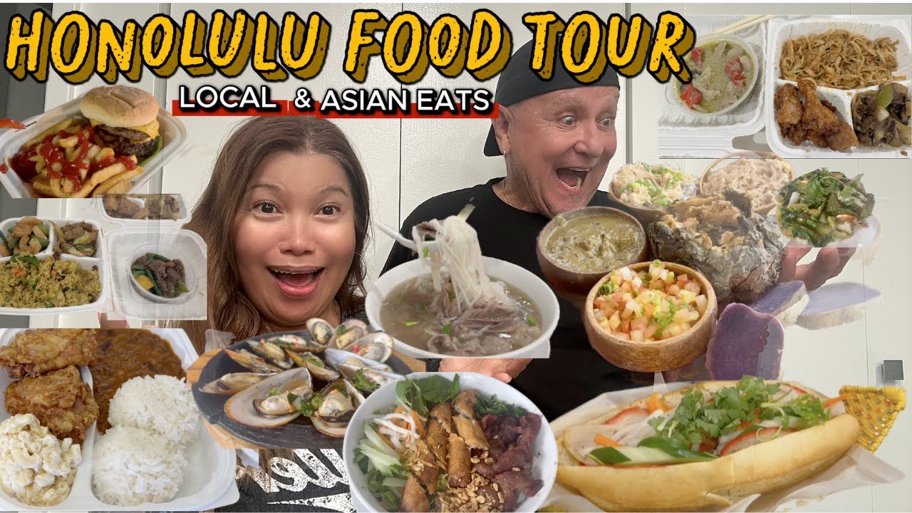 🇺🇸Honolulu Food Tour🍔We Looked for Argentinian Food but Found Hidden Hawaiian & Asian Gems! Instead